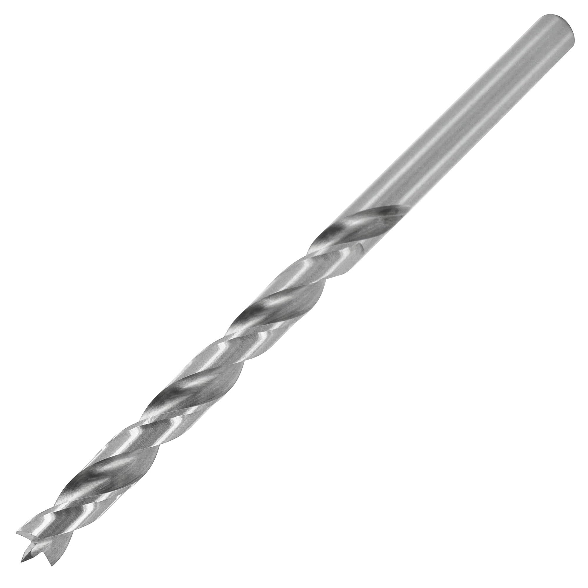 ENT 50409 Wood Twist Drill Ø 9 mm, Extra Long 150 mm, HSS-G, with Centre Point and pre-Cutter, D 9 x NL 100 x GL 150 mm, Shank Cylindrical