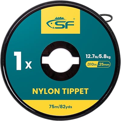 SF Clear Monofilament Nylon Tippet Line 75M 1X 1 Pack Trout Fishing