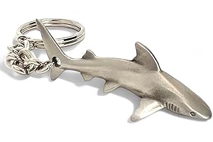 BIG BLUE BY ROLAND ST JOHN Ocean Themed Keychains | Whale Shark | Sea Turtle | Hammerhead | Dolphin | Reef Shark | Original Design By Roland St John