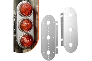 MOTOQUEEN Air Cleaner Front Light Brackets Kit for Peterbilt 3 Radius watermelon - Bulb Not Included