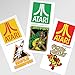 Popfunk Atari Classic Video Games Collectible Stickers with Centipede, Missle Command and Crystal Castles