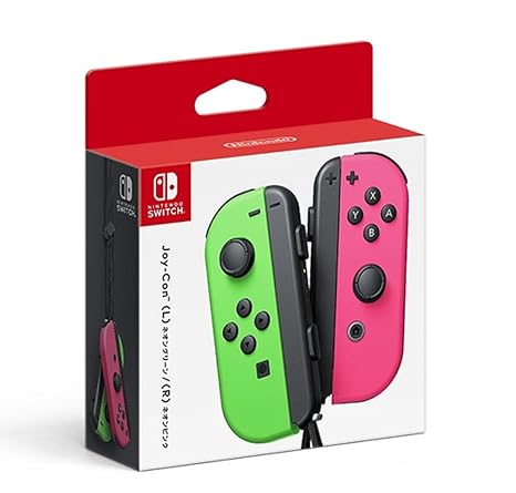 Nintendo Switch Joy Con L R Neon Green Neon Pink Splatoon 2 Japan Import Video Games Amazon Com