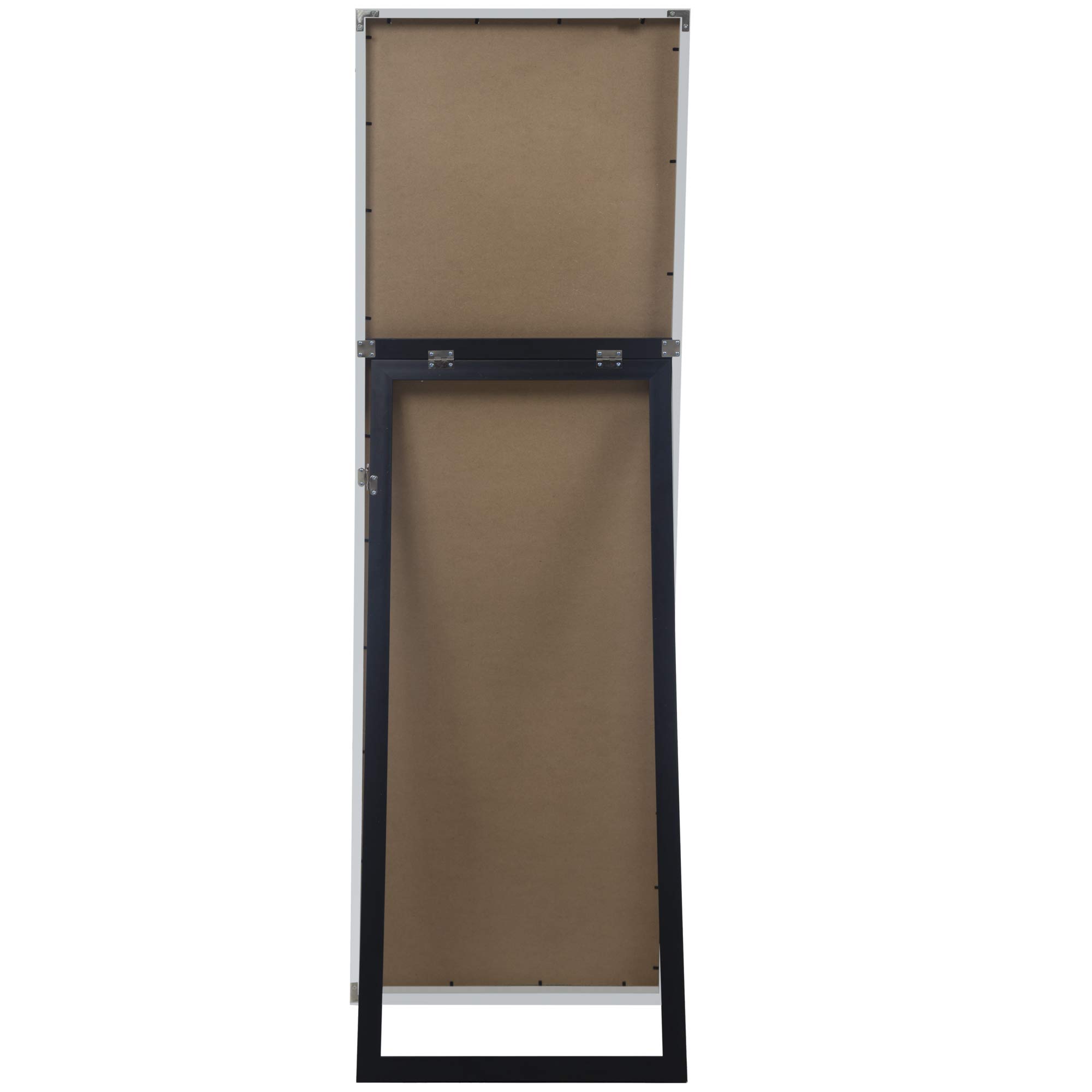 Gallery Solutions Framed Floor Free Standing Easel Full Length Mirror