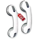 2 Pack Grab Bars for Bathtubs & Showers - Strong Suction Shower Handle, Safety Grab Bars for Seniors & Handicap, Elderly Acce