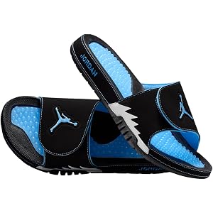 Nike Jordan Hydro 5 Retro Men's Slides (555501-004, Black/University Blue/White)