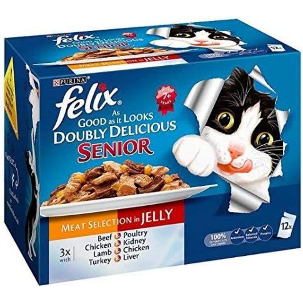 Felix As Good As It Looks Meaty Selection In Jelly Wet Cat Food 12X100G