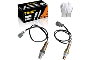 TINJO 2pc Upstream & Downstream O2 Oxygen Sensor Compatible with Toyota Camry 2010-2017, for Scion tC 2011-2016 RAV4 2013-2018 Lexus ES300h 2013-2018, Replaces OE# 250-54084 350-64031