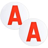 2 Disques Magnétiques A Pour Jeune Conducteur - Accessoire Voiture, Signalisation Sécurité Pratique