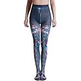 Sahabowi Women Tights, Sheer High Waist Pantyhose, Vintage Control Top Stockings