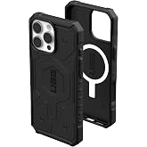 UAG Pathfinder Clear for iPhone 16 Pro Max Case, MagSafe Compatible, Black | Rugged Durability, Traction Grip, Impact Absorption, Screen &amp; Camera Protection, Military Drop Protection