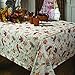 Benson Mills Autumn Jacquard Printed Fabric Tablecloth for Fall, Harvest, and Thanksgiving Table Cloth (Natures Leaves, 60