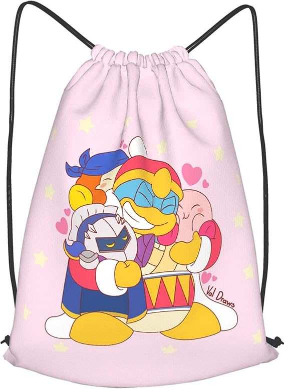 Amazon Co Jp サイズ選択可 デデデ大王 ワドルディ 星のカービィ ナップサック ジムサック スポーツバッグ 巾着袋 体操着入れ 防水 大容量 部活 遠足 アニメ キャラクター グッズ 服 ファッション小物