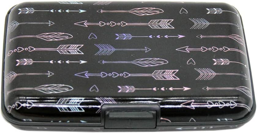 RFID Blocking Credit Card Holder Case Protector Wallet Hard Slim Travel Purse for Women with 6 Slots Portable Wallet