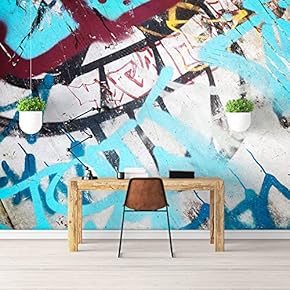 Wall Mural Simple and Mysterious Graffiti Art Removable Self-Adhesive Large Wallpaper - 66x96 inches