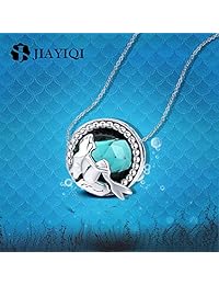 JIAYIQI - Abalorio de plata de ley 925 con diseño de corazón en tus manos