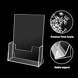 ROSSHINE A4 Leaflet Holder 2 Pack Crystal Clear Acrylic Brochure Holder view 5