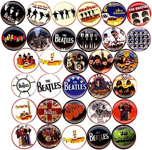 The Beatles x 32 buttons pins badges