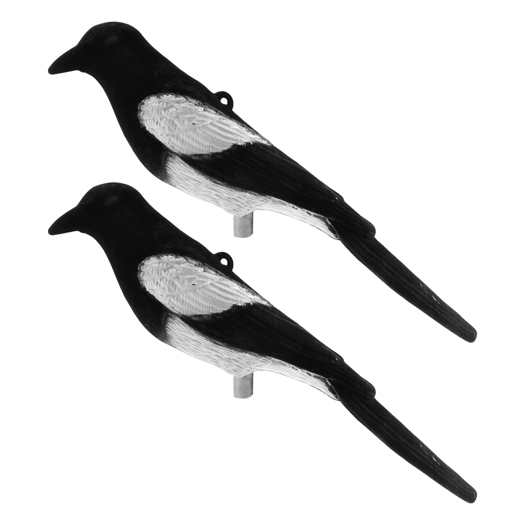 VicBre 2PCS Magpie Decoy Birds Hunting Decoys Artificial, Vivid Animals Yard Garden Lawn Decor Home Decoration Wedding Ornaments