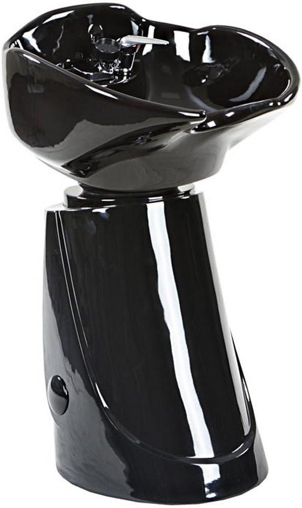 Icarus"Streamline" Black Beauty Salon Shampoo Sink Bowl
