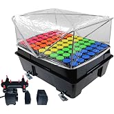 HORTIPOTS Cloning Machine Aeroponic Cloner System 70 Site for Plant Cuttings Using 1.625 inch Neoprene Clone Inserts (1-5/8 inch)