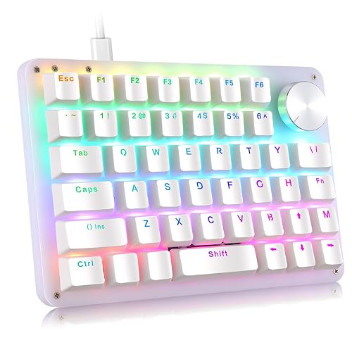 Koolertron 42-Key 40% Macaro Gaming Keyboard - Compact RGB Backlit ...