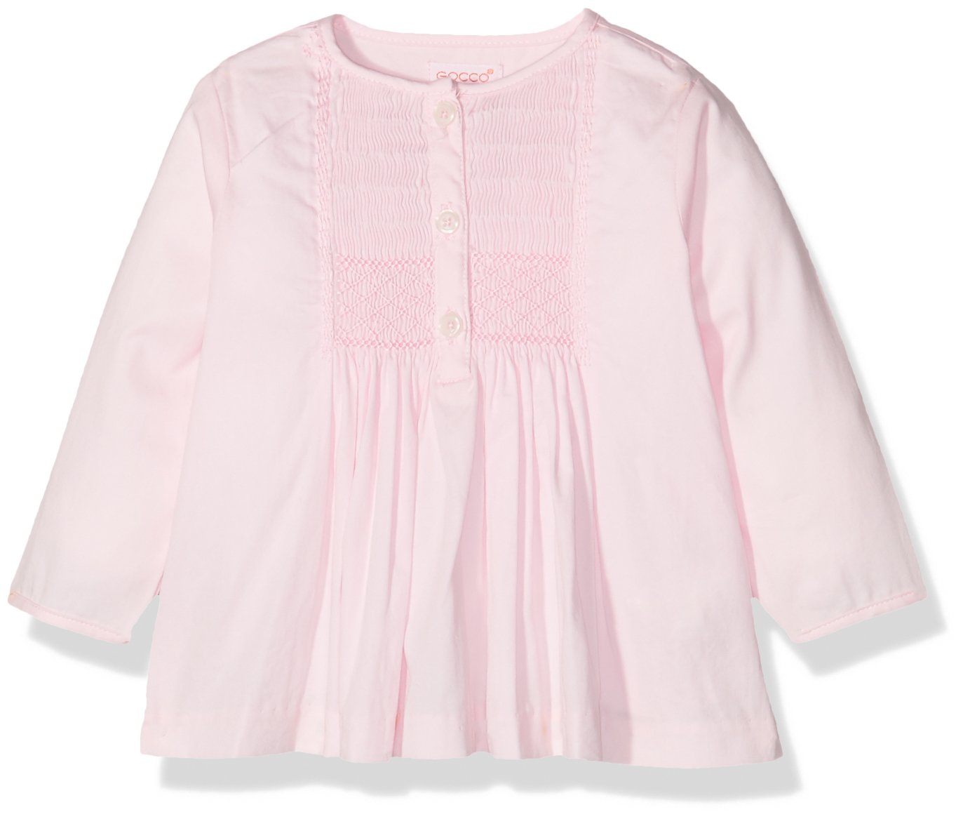 Gocco Baby Girl's' Blusa Smock Top, Pink (Rosa Bebé), 6-12 Months (Manufacturer Size: 09/12/2016)