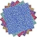 Outus 6 Sheets Glitter Vinyl Heat Transfer Vinyl for Clothes, T-Shirt, Craft DIY, Assorted Colors