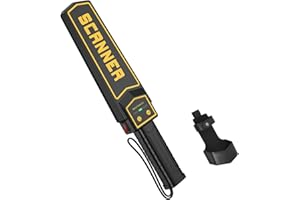 JKUSS Handheld Metal Detector Wand 2000mAh Lithium Battery Powered, Portable Professional Metal Detector for Security, High Sensitivity 360° Scanning 3 Modes for Schools, Offices (1900 mAh)