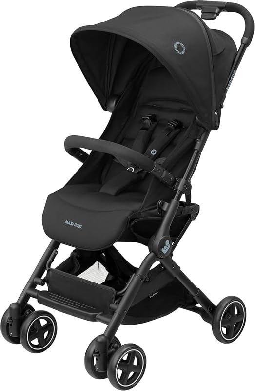 Lara2 Silla de Paseo Compacta, 0–22 kg, Essential Black