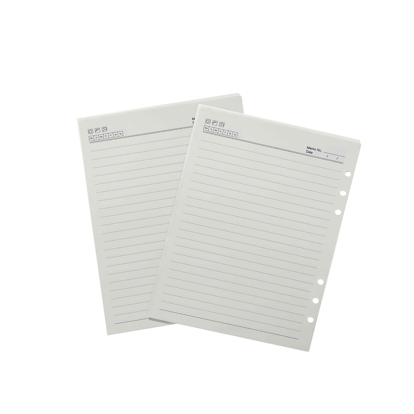 Moterm Personal Wide Ring Liners Undated Refill Pages Set of 2 (6.75" x 4.77")