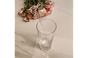 YUXUANISH 20pcs of Bow Drink Stirrers,Acrylic Drink Stirrer,Bow Drink Stir Stick,Swizzle Sticks for Party&Festival Decoration (Clear)