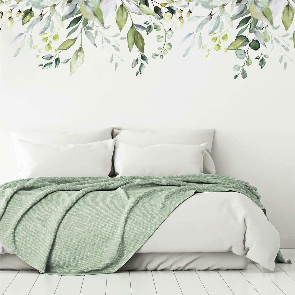 RoomMates RMK4412TBM Hanging Watercolor Leaves XL Giant Peel and Stick Wall Decals