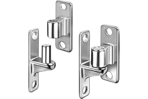 UCDOET 304 Stainless Steel Gate Hinges, Wall Mount Gate Hinge for Farm Gates Wooden Fence with 5/8'', Gate Hinge Heavy Duty Set Capacity Up to 600lbs (Not Screws) -2Pack (4pcs)