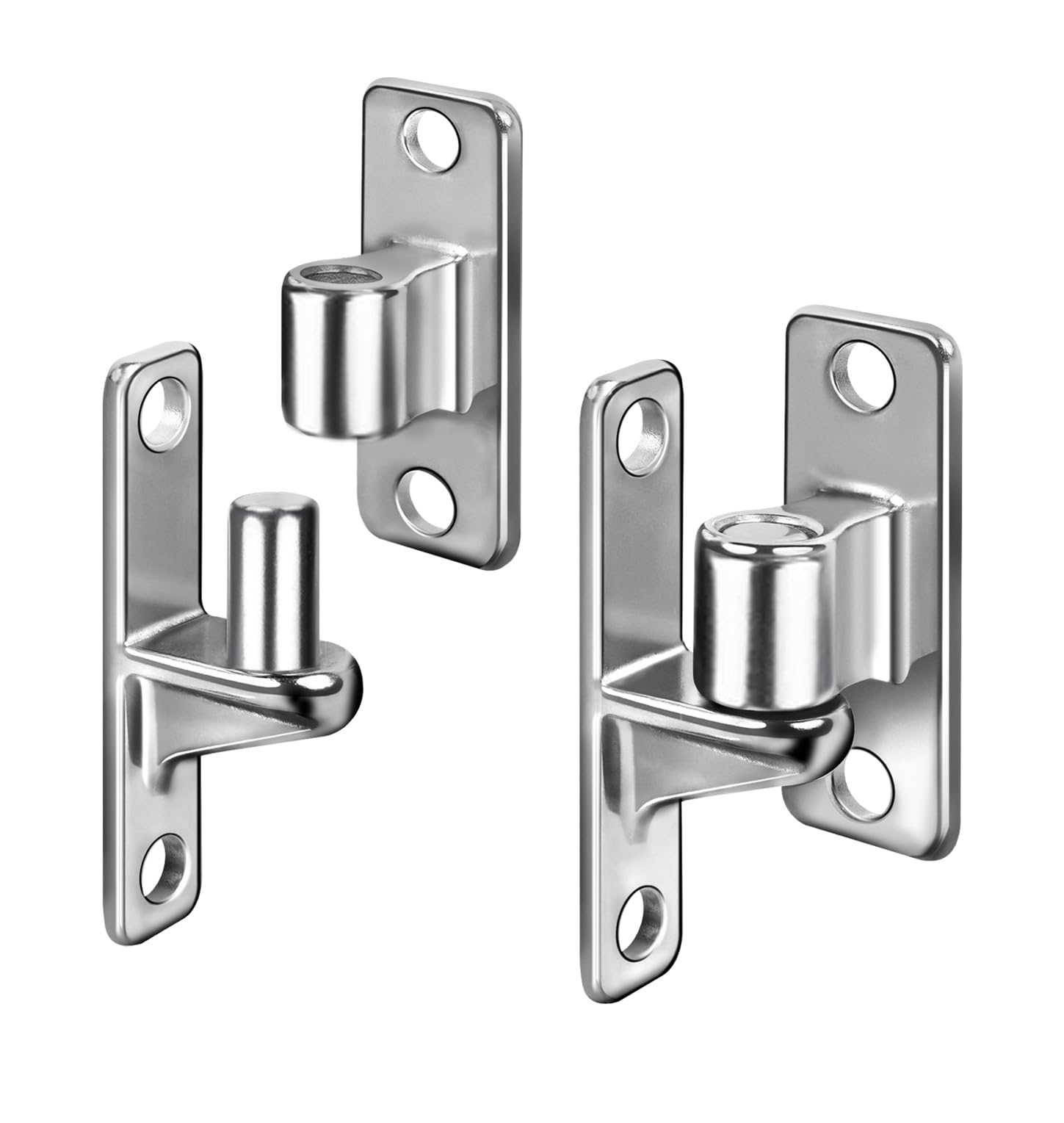 Photo 1 of UCDOET 304 Stainless Steel Gate Hinges, Wall Mount Gate Hinge for Farm Gates, Fence Hinges with 5/8'' Heavy Duty Gate Hinge Set Capacity Up to 600lbs (Not Screws)