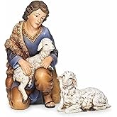 Roman 2-Piece Boy Shepherd Nativity Figurines Christmas Tabletop Decors 11.25"