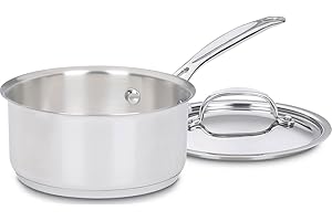 Cuisinart 719-14 Chef's Classic Stainless 1-Quart Saucepan with Cover