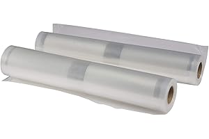 NESCO VS-04R Two 11" x 20' Vacuum Sealer Rolls for Custom-sized Vacuum Sealer Bags Compatible with Nesco vacuum sealers and other brands