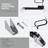 Justech 250mm 10in Linear Actuator 1000N 12V Heavy Duty Aluminum Motor view 6