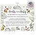 Woodland Baby Shower Book Request Cards with Owl and Forest Animals. Pack of 50. Gender-Neutral, Unisex Design Suitable for Boy or Girl.