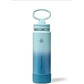 ThermoFlask 24 oz Double Wall Vacuum Insulated Stainless Steel Water Bottle with Straw Lid, Ocean Waves