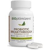 BIOptimizers Probiotic Breakthrough, Gut &amp; Digestive Support, 30 Capsules | Lactobacillus Plantarum OM Probiotics &amp; Prebiotics for Gut, Digestive &amp; Immune Support, Vegan Formula for Adults