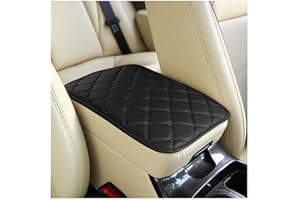 TSUGAMI Car Center Console Cushion Pad, PU Leather Comfortable Vehicle Armrest Protector Mat, Arm Rest Seat Box Protective Co