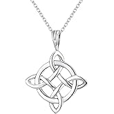 EVER FAITH 925 Sterling Silver Infinity Love Celtic Knot Pendant Necklace Birthday/Mothers Day/Valentines/Christmas Jewelry Gift for Friend Sister Mother