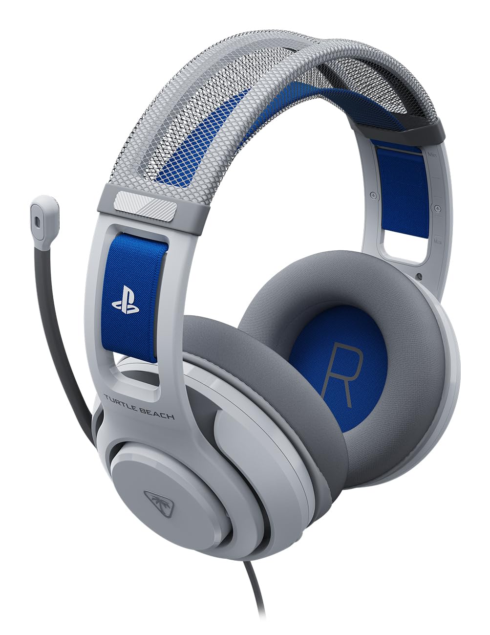 Turtle Beach Atlas 200 Wired Gaming Headset Officially Licensed for PlayStation, PS5, PS4, 50mm Nanoclear Drivers, Flip-to-Mute Mic, Memory Foam Cushions, Floating Headband - White
