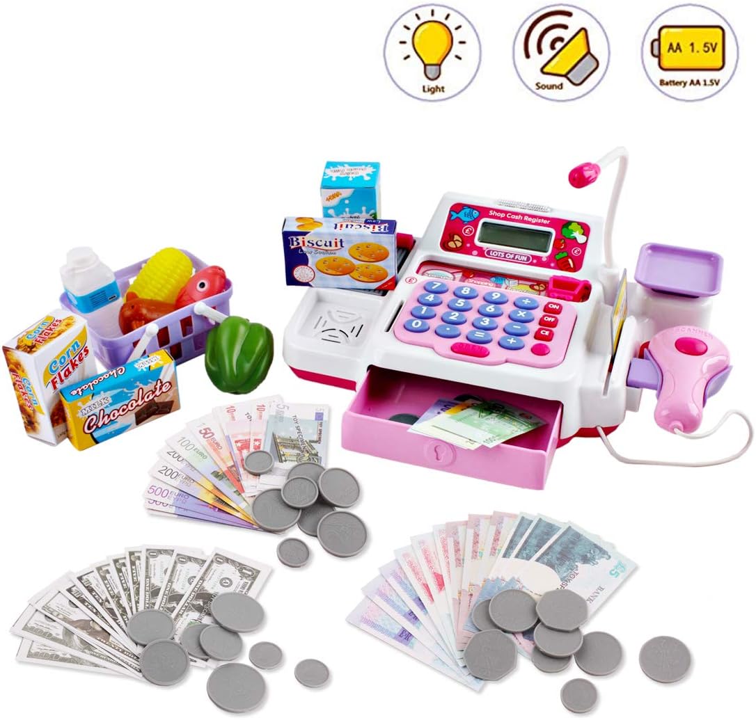 registratore di cassa giocattolo per bambini