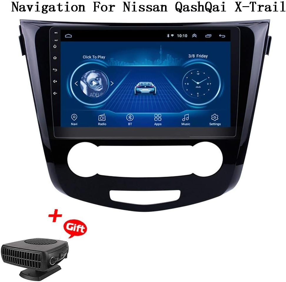 HWENJ Car GPS Navigation System 10.1 Inch Android 8.1 Radio for Nissan Qashqai X-Trail 2014 Head Unit with TV Mirror Link USB, Vehicle GPS Navigation for Car, Car Systems, Sat Nav