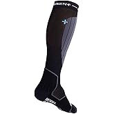 DISSENT Unisex Gfx Compression Hybrid Dlx-merino Wool Low-profile High-performance Ski Socks