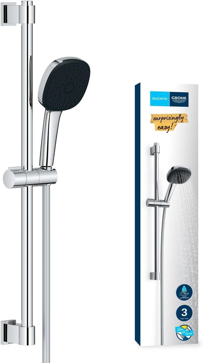 GROHE Vitalio Comfort 110 Shower Set Square Hand Shower 3 Sprays 1.75m Hose