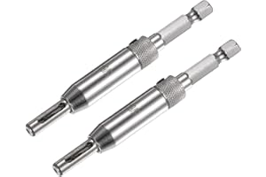 uxcell Self Centering Hinge Tapper Core Drill Bit, Hole Puncher, 5/64" Diameter 1/4" Hex Shank for Opening Hole Woodworking, 