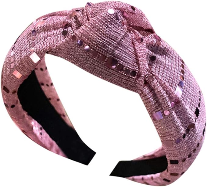 Amazon Lieteuy ヘッドバンド 新品 髪まとめグッズ カチューム スパンコール飾り カチューシャ ヘアバンド チュール フリーサイズ ヘアアクセサリー お風呂 クレンジング レディースヘッドバンド 高級 ピンク ヘアバンド ターバン 通販